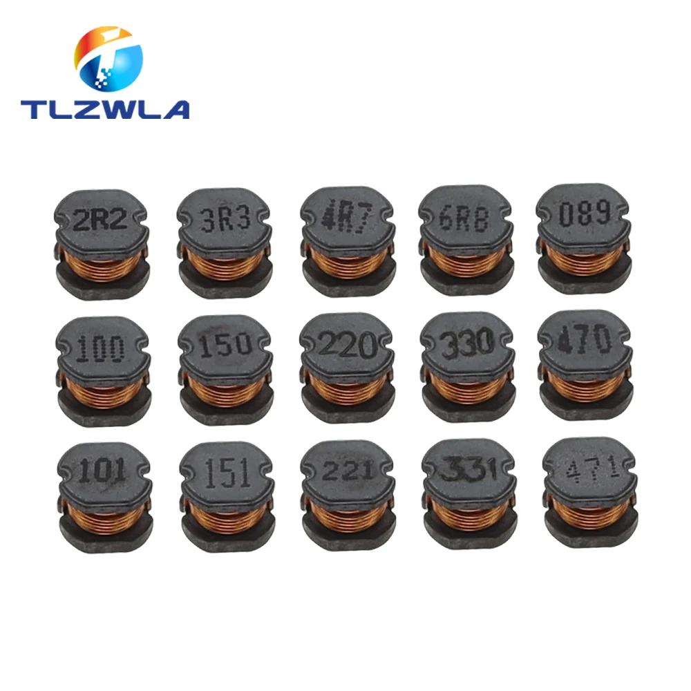 20PCS CD54 Power Inductor 2.2/3.3/4.7/6.8/10/15/22/47/100/150/220/330/470UH SMD Inductance Copper Core