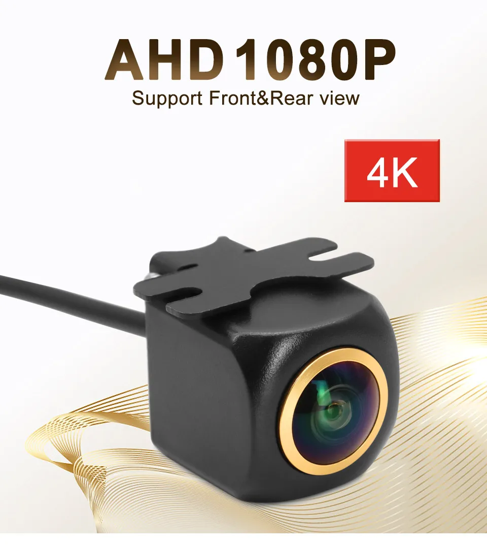 Smartour AHD 1080P 180 Grad Golden Fisheye Einstellbare Auto Vorne Reverse Backup Rückansicht Kamera Für Fahrzeug Android DVD Monitor – Detail 5