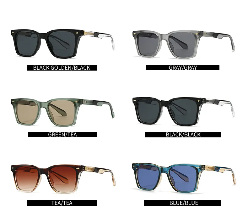 2025 quadratische Sonnenbrille Frauen Trendy Vintage Sonnenbrille Männer Luxus Mode Gläser Dropshipping Gafas De Sol Hombre Sonnenbrille – Detail 8