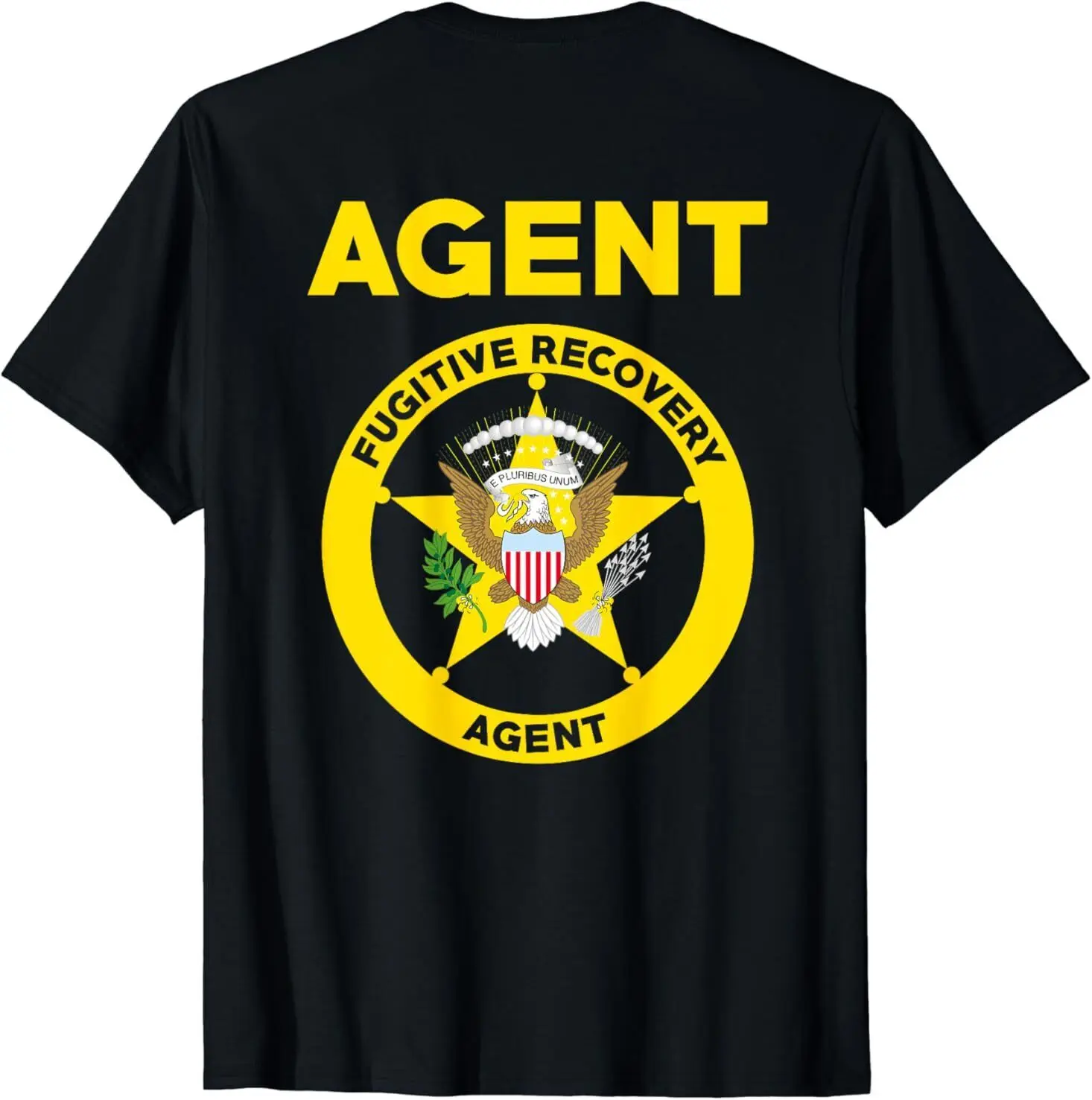 NEW LIMITED Fugitive Recovery Agents (On Back) Design Gift T-Shirt S-3XL