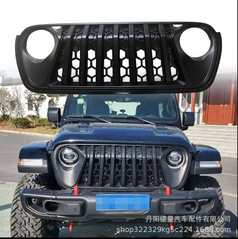 

Подходит для Wrangler China Net 18-23 Jeep Wrangler China Net Gladiator Grille JL Wrangler Front Face