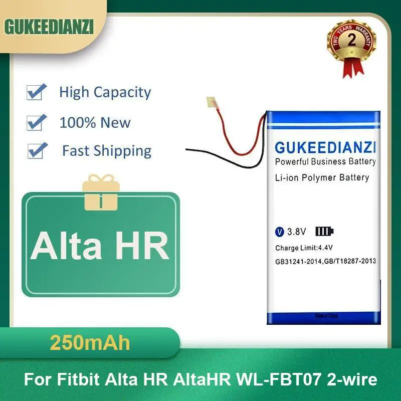 Battery For Fitbit One Fitness Tracker Alta HR WL-FBT07 2-wire