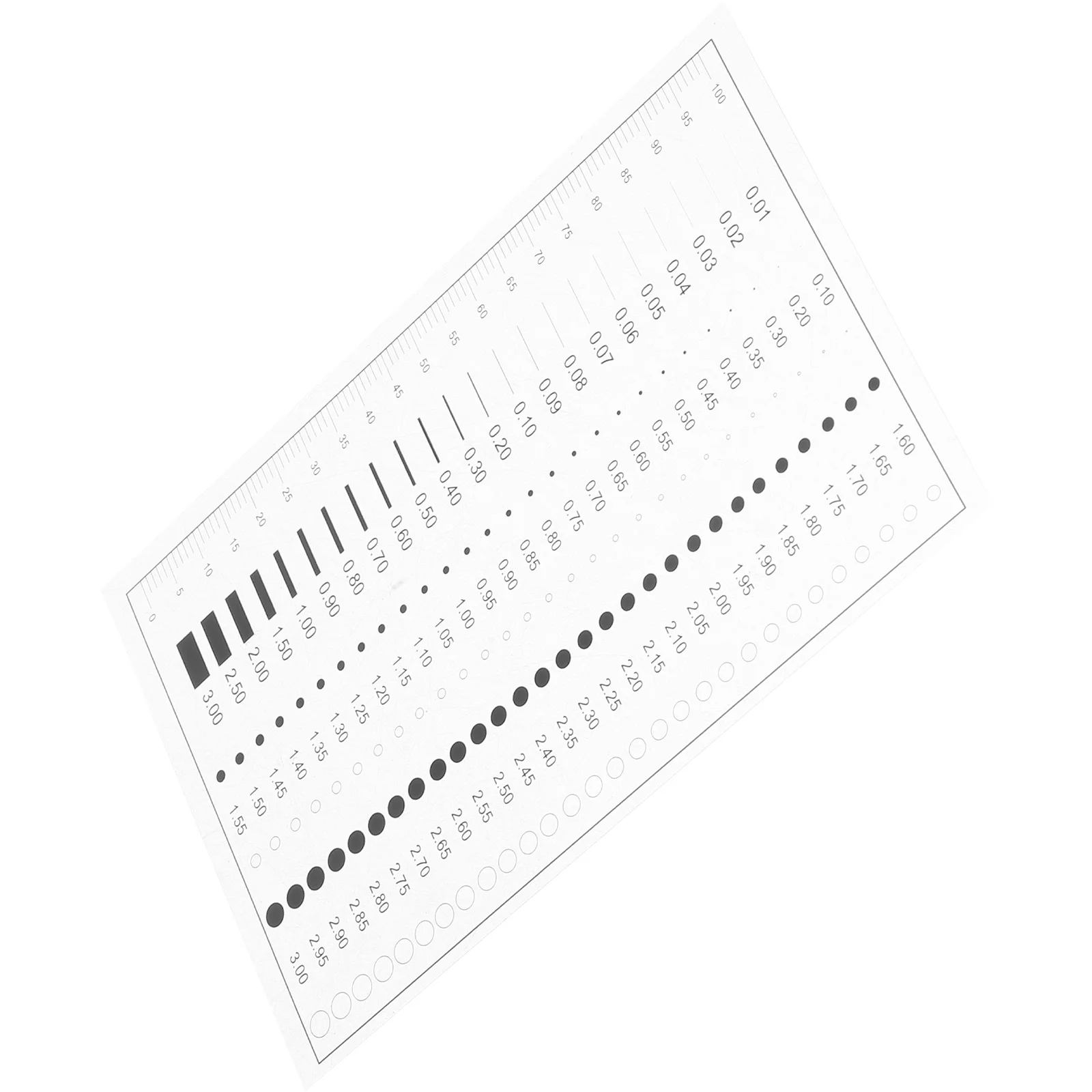 

Crack Width Measurement Flaw Measuring Detection Gauge for Scratches Tools Ruler Estimation Chart