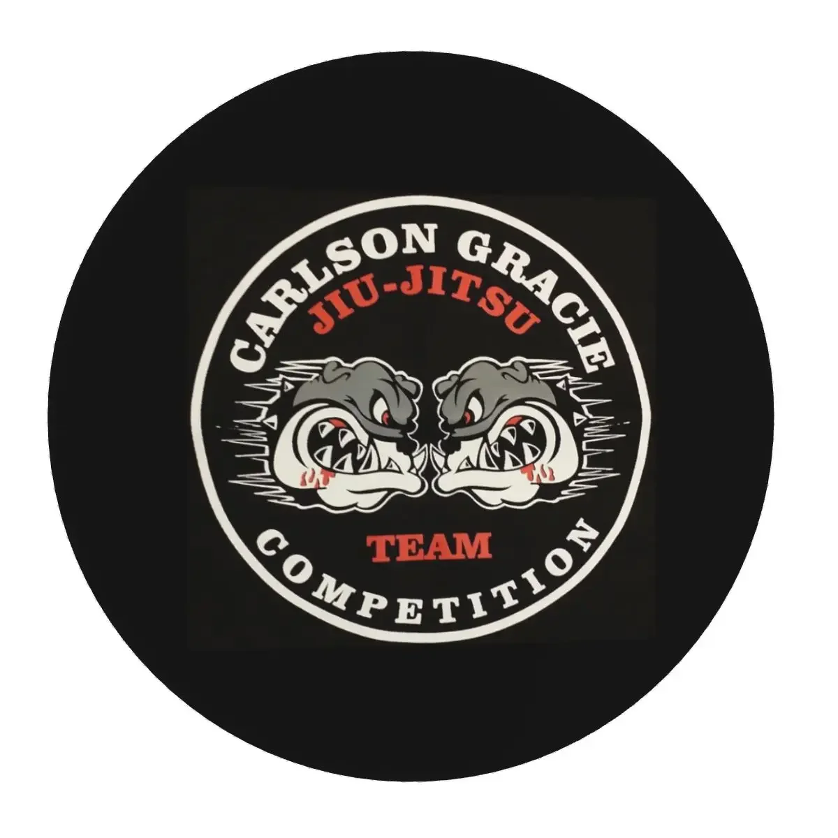 Alfombrilla redonda para ratón del equipo Carlson Gracie Jiu Jitsu, alfombrilla para teclado de ordenador, alfombrilla para ratón para Gamer, alfombrilla para escritorio de ordenador portátil, alfombrillas para mesa de oficina