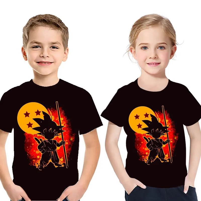 Europa e os estados unidos camiseta infantil fofa padrão de desenho animado 3D casual manga curta verão gola redonda top