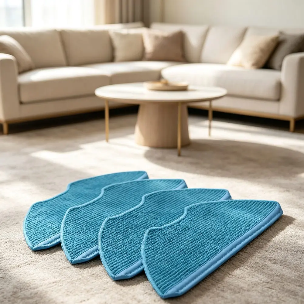 Efficient Cleaning with Mop Cloths for HomeRun 2000 & 3000 Robot Vacuums Soft Microfibre for Enhanced Performance