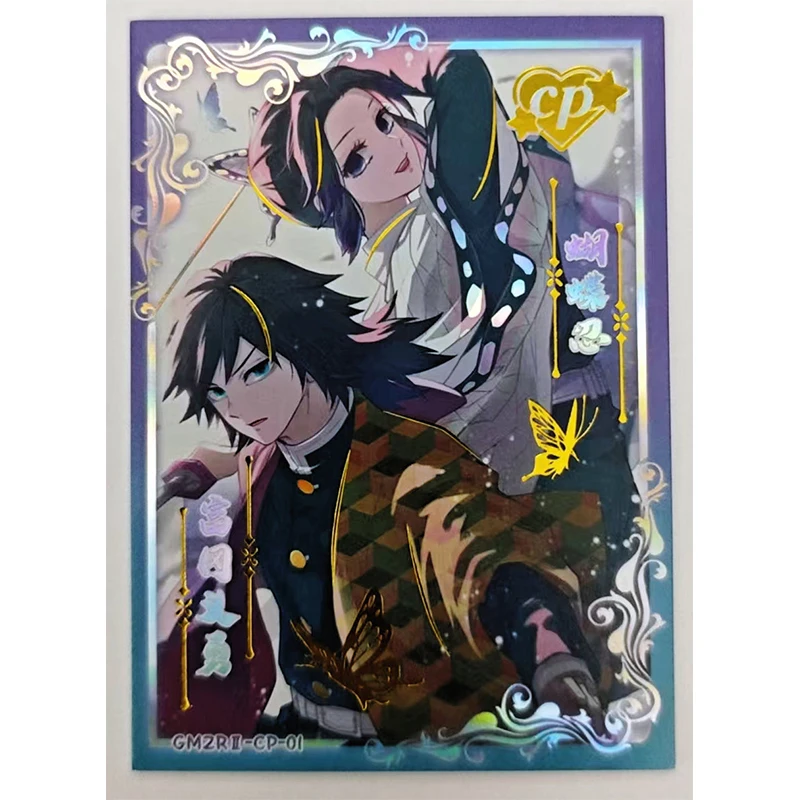 Anime Demon Slayer Kamado Nezuko Kochou Shinobu Kanroji Mitsuri Tomioka Giyuu Cp Series Collection Cards Birthday Gifts Toys