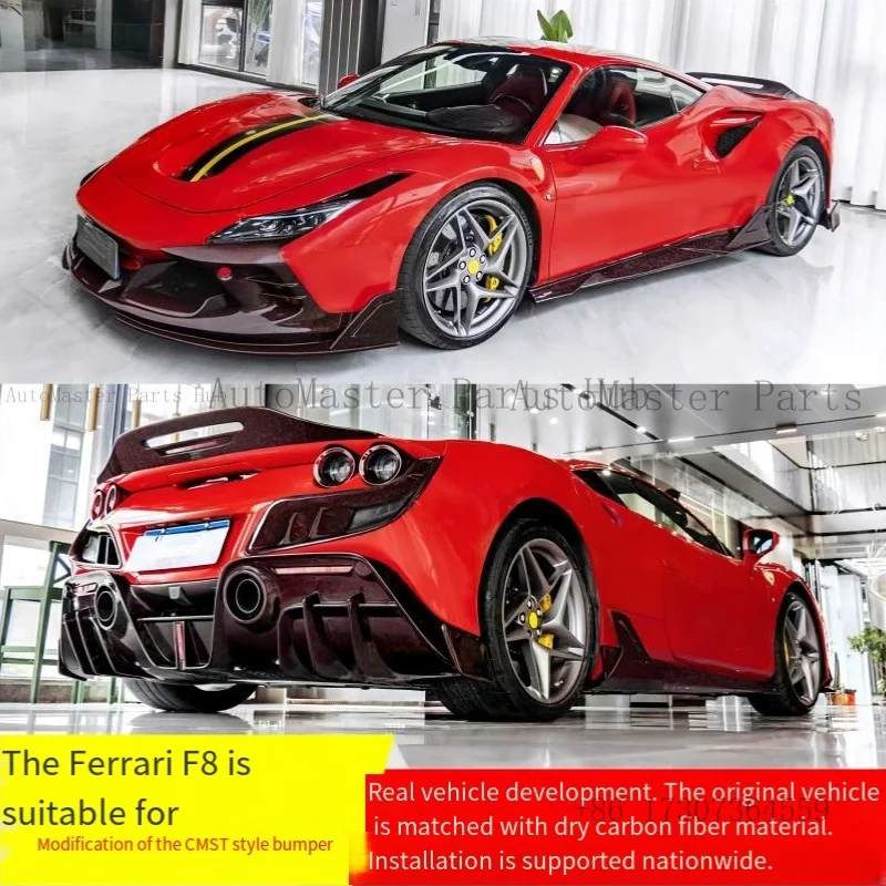 Suitable for Ferrari F8 Upgrade and Facelift with Dry Carbon Fiber Material Surround and Complete Body  Kit