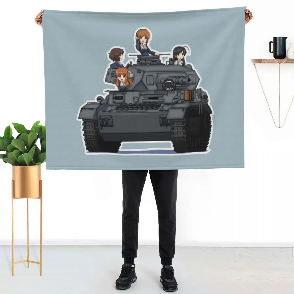 

Girls Und Panzer Throw Blanket Luxurious Soft Blanket Holiday Gift for Family