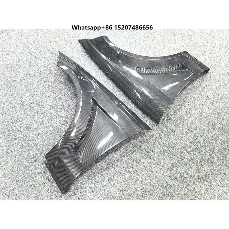 Replacement Car Front Side Real Carbon Fiber Fender for CLS63 W218 Wet/Dry Carbon Fiber Fender