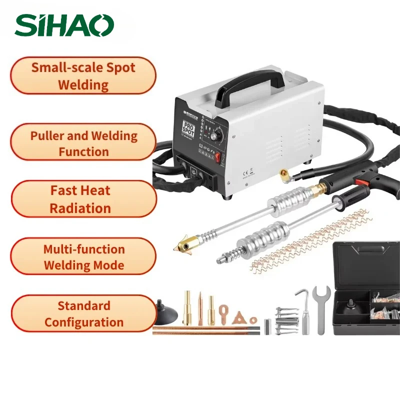 

SIHAO Stud Welder Dent Repair Kit 1.8KW Spot Welder Dent Puller Auto Body Spot Welding Dent Puller Machine for Car Dent Repair