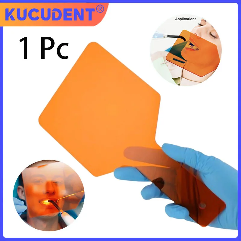 

1Pc Dental Shade Board Eye Protector Handheld Shield for Light Curing Lamp Filter Clinic Lab Use Dentist Lab Tool