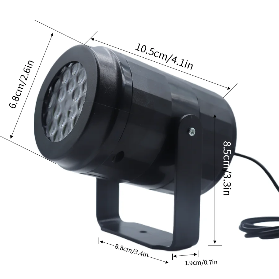 1 قطعة جهاز عرض الهالوين ضوء كفاءة في استخدام الطاقة LED غطاء مصباح السقف USB بالطاقة الجهد المنخفض 16 أنماط نابضة بالحياة للحزب