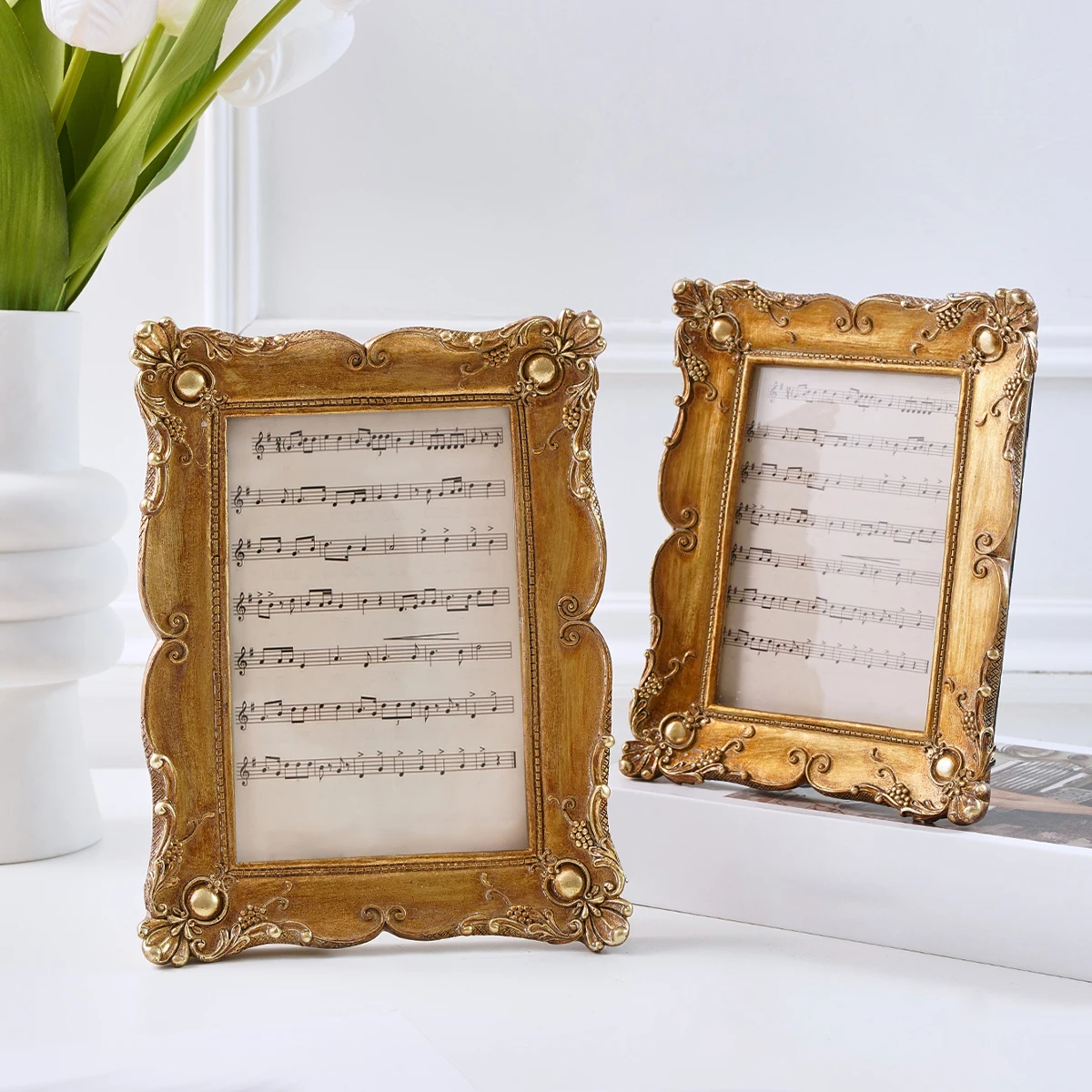 Vintage Gold Lace Photo Frame - огляд і ціна Resin Art For Photo Frame