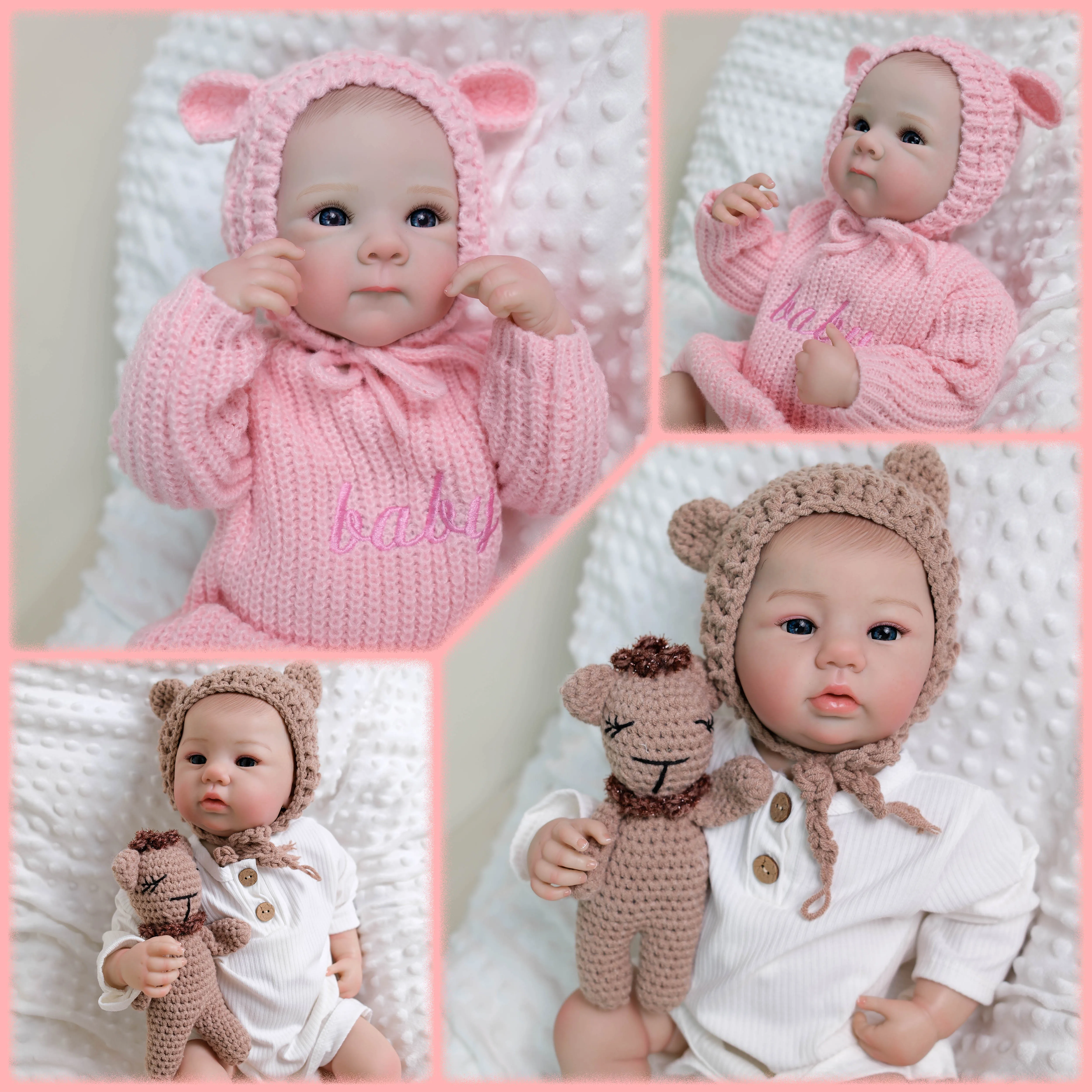 

19-дюймовая Реалистичная кукла Реборн Эбигейл/Бетте, мягкая полностью виниловая кукла для девочек, многослойная живопись, 3D-кожа с видимыми венами