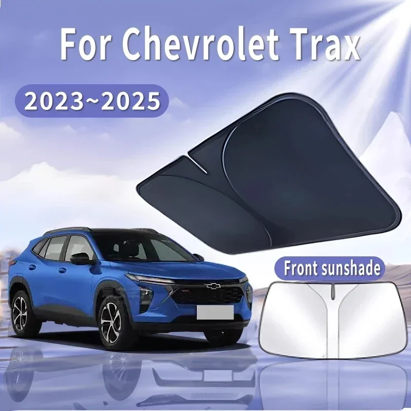 

Складной автомобильный солнцезащитный козырек для Chevrolet Trax LS 2023 ~ 2025, солнцезащитный козырек на лобовое стекло, теплоизоляция, летнее охлаждение, автоаксессуары