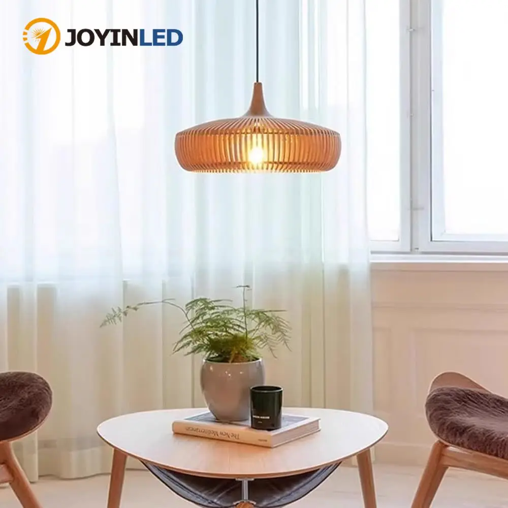

Подвесной светильник JOYINLED в деревенском стиле, круглый, из дерева, для кухни, острова, кафе, подвала, прихожей