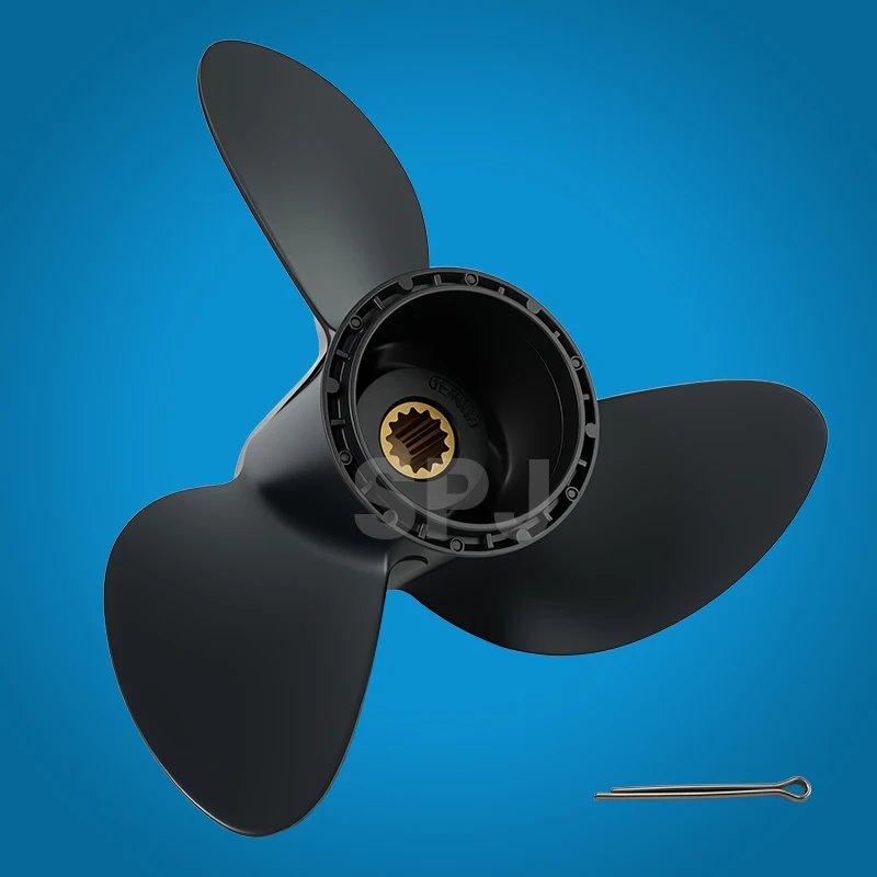 Marine Engine Boat Propeller 11 3/4x17 for BRP,Johnson,Evinrude Outboard 15/20/25/30/35HP 14 Spline Outboard Parts 387320