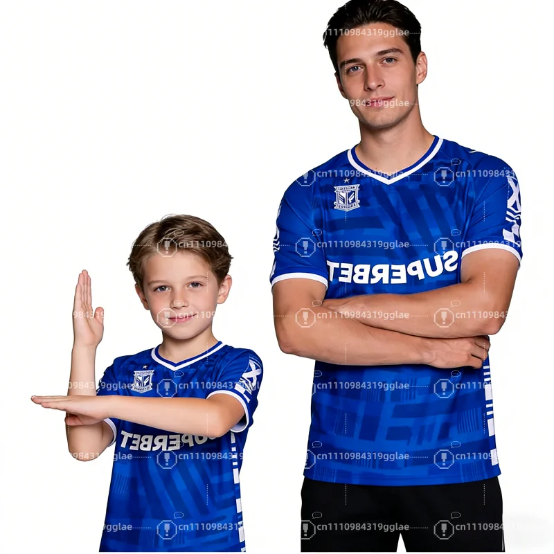 Camiseta de Fútbol Masculina de la Liga Polaca 2026, KKS Lech Poznań, Secado Rápido, para Entrenamiento Deportivo, Aficionados, Familia, Padres e Hijos