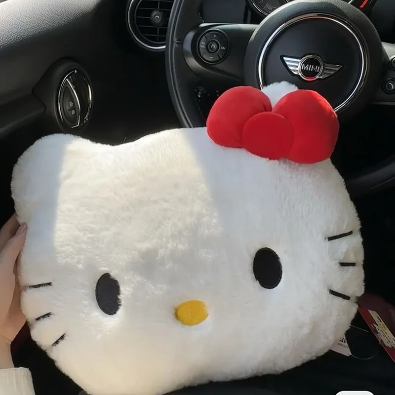 Sanrio Hello Kittys Anime Plush Pillow Kawaii Cartoon Anime Home Decor Sofa Bedside Car Siesta Headrest Kids Toys Girl Gifts