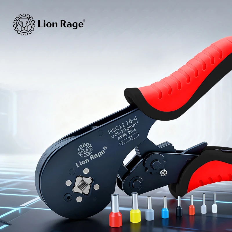 산업용 HSC8 16-4 크림핑 툴 전기 및 장비 배선용 0.08-16mm² 터미널 호환성