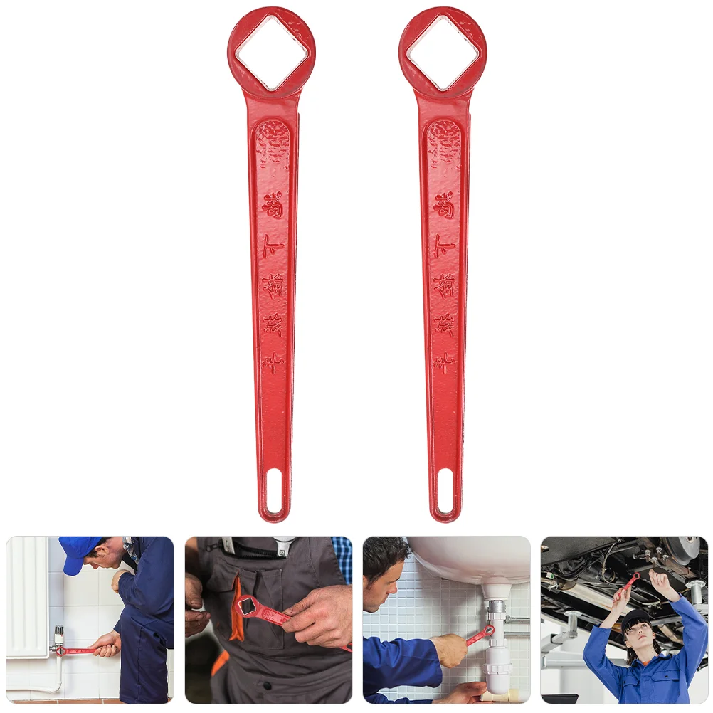 2 Pcs Fire Hydrant Wrench Fighting Spanner Outdoor Sprinkler Tool Metal Wrenches