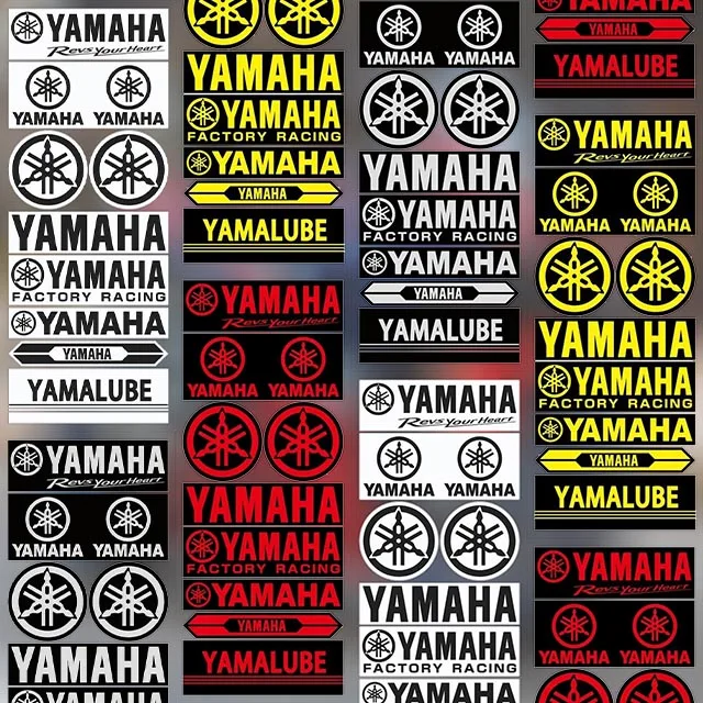 

Новая виниловая наклейка на мотоциклетный шлем и боковые полосы мотоцикла, декоративная наклейка для автомобиля, стайлинг для мотоциклов Yamaha