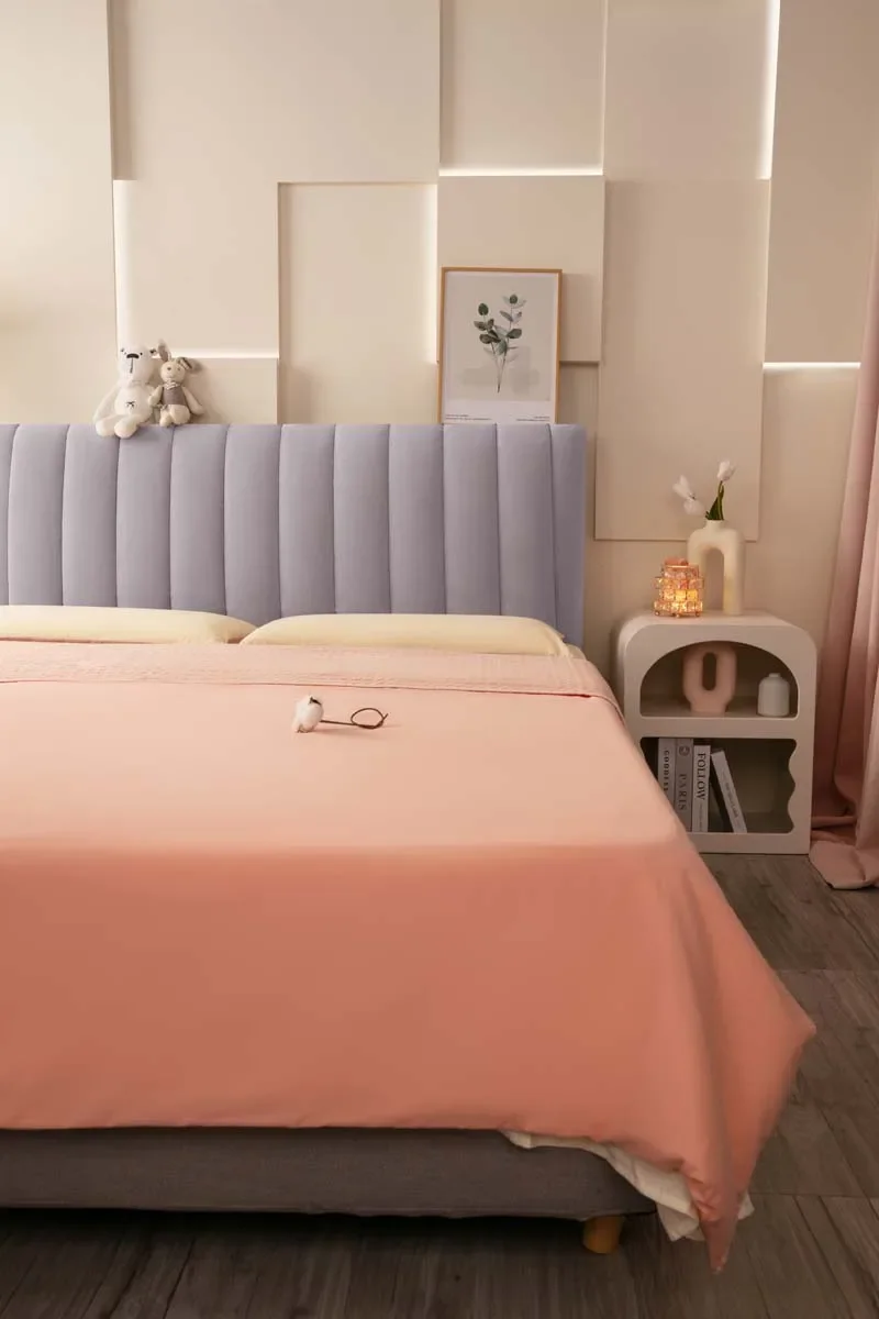 Luxuriöser All-Inclusive-Plüsch-Stepp-Kopfteilbezug aus weichem Samt, Bettkopfbezug, Winter-warmer Flanell-Nachttischschutzbezug – Detail 16
