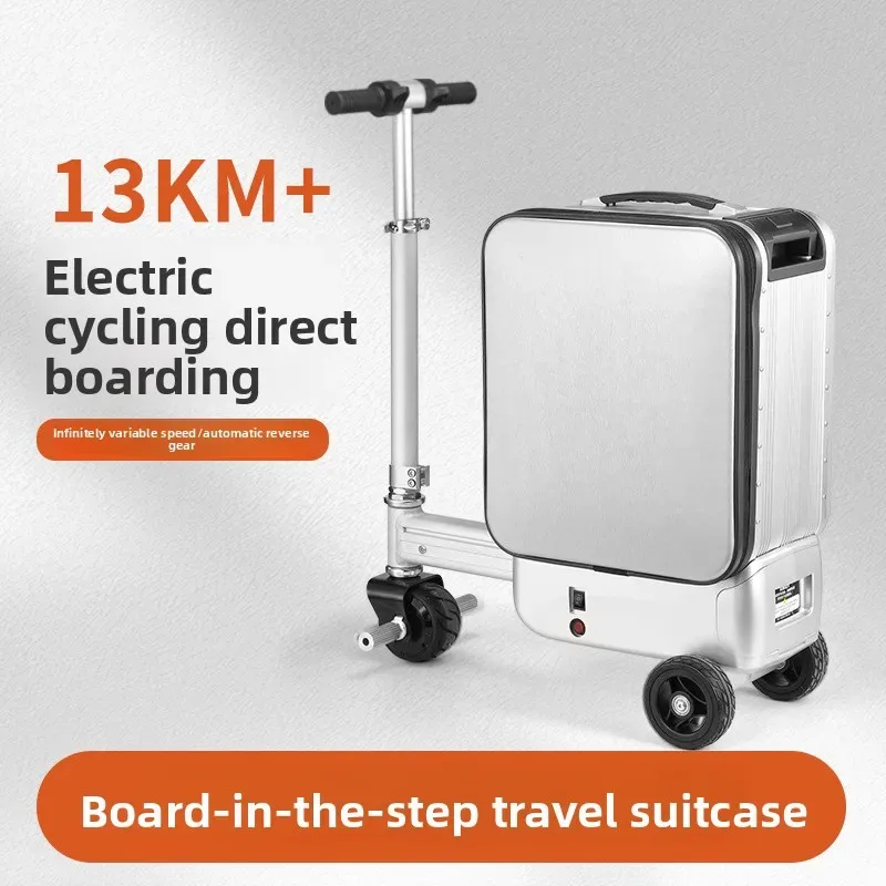 Electric Suitcase Scooter Can Ride 20 Inches Front Open Cover Boarding Password Suitcase Multi-function Pull