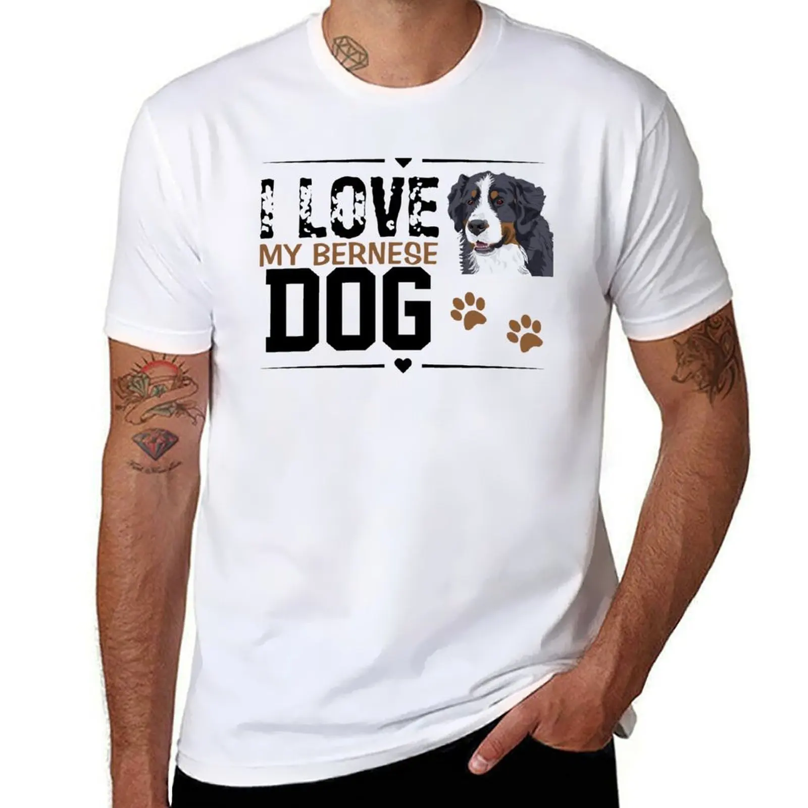 

Bernese Mountain Dog Lovers T-Shirt t shirts for man graphic funny t shirts for man slim fit T-Shirt