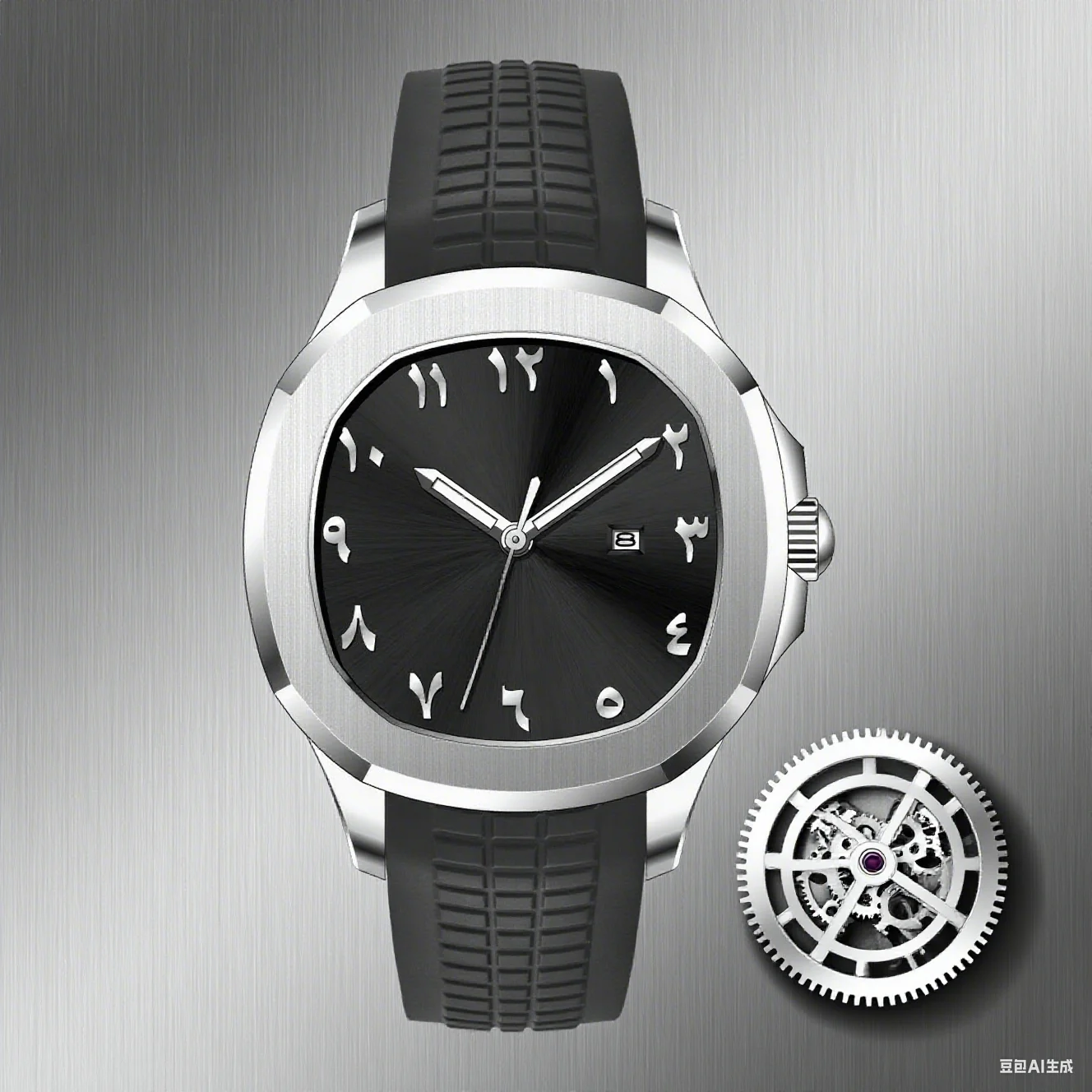 นาฬิกาควอตซ์สปอร์ตหรูหราสำหรับผู้ชาย ดีไซน์เรียบง่าย สไตล์ลำลอง พร้อมตัวเลขแบบอารบิก สายซิลิโคน ของขวัญสุดสร้างสรรค์จากแบรนด์ดัง