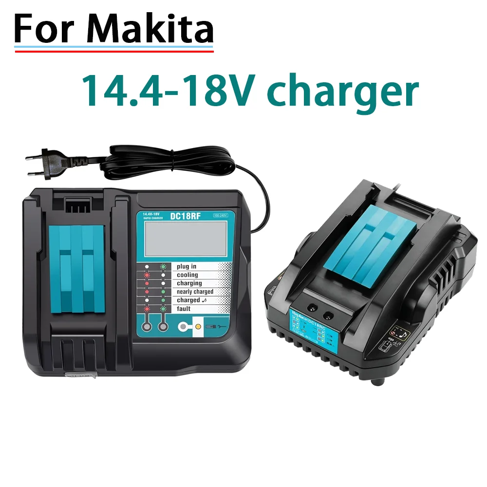 DC18RC For Makita 18V Drill Battery Charger 3A Li-ion Charger for Makita 14.4V 18V LXT BL1815 BL1860 BL1430 BL1450