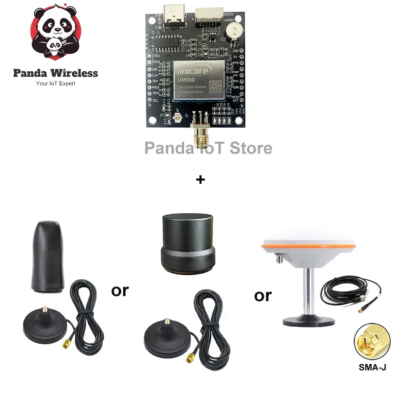 EM-980D5 UM980 Modulo GNSS RTK ad alta precisione GPS BDS GLONASS Galileo Sostituisce ZED-F9P Con antenne per il posizionamento dei droni