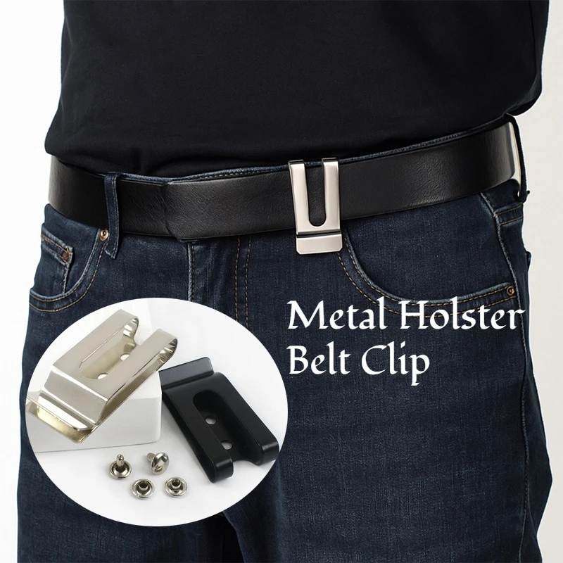 

10Pcs Metal Men Belt Buckles Sheath Clip Pockets Keychain Hooker Tactical Holster Sheath Belt Spring Buckle Hunting Accessories