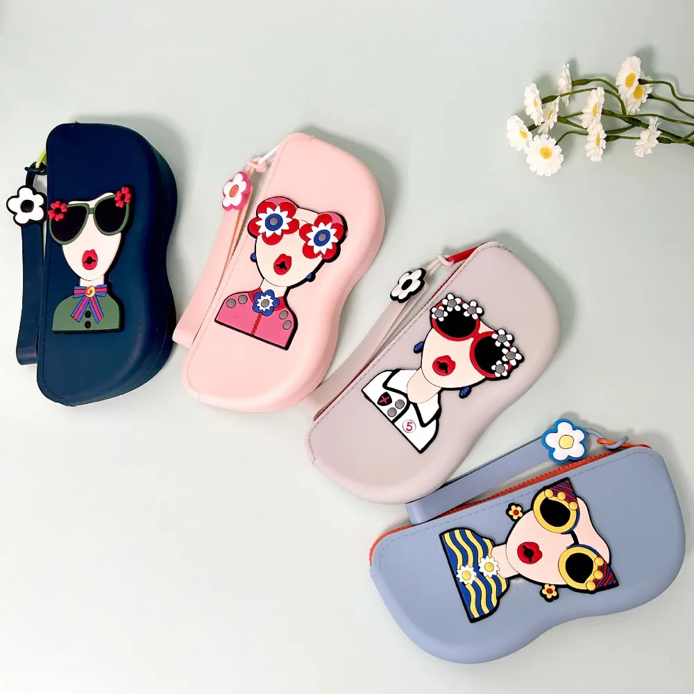 Portable Multifunctional Glasses Bag Waterproof Silicone Coin Purse Dustproof Small Items Bags Eyewear Cases & Bags