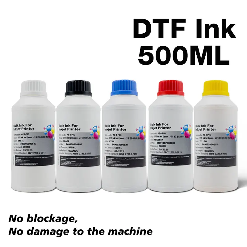 

DTF Ink Direct Heat Transfer Film Textile Printing For Epson L1800 L805 1390 1440 XP600 XP15000 Printer ECO Quality XL Universal