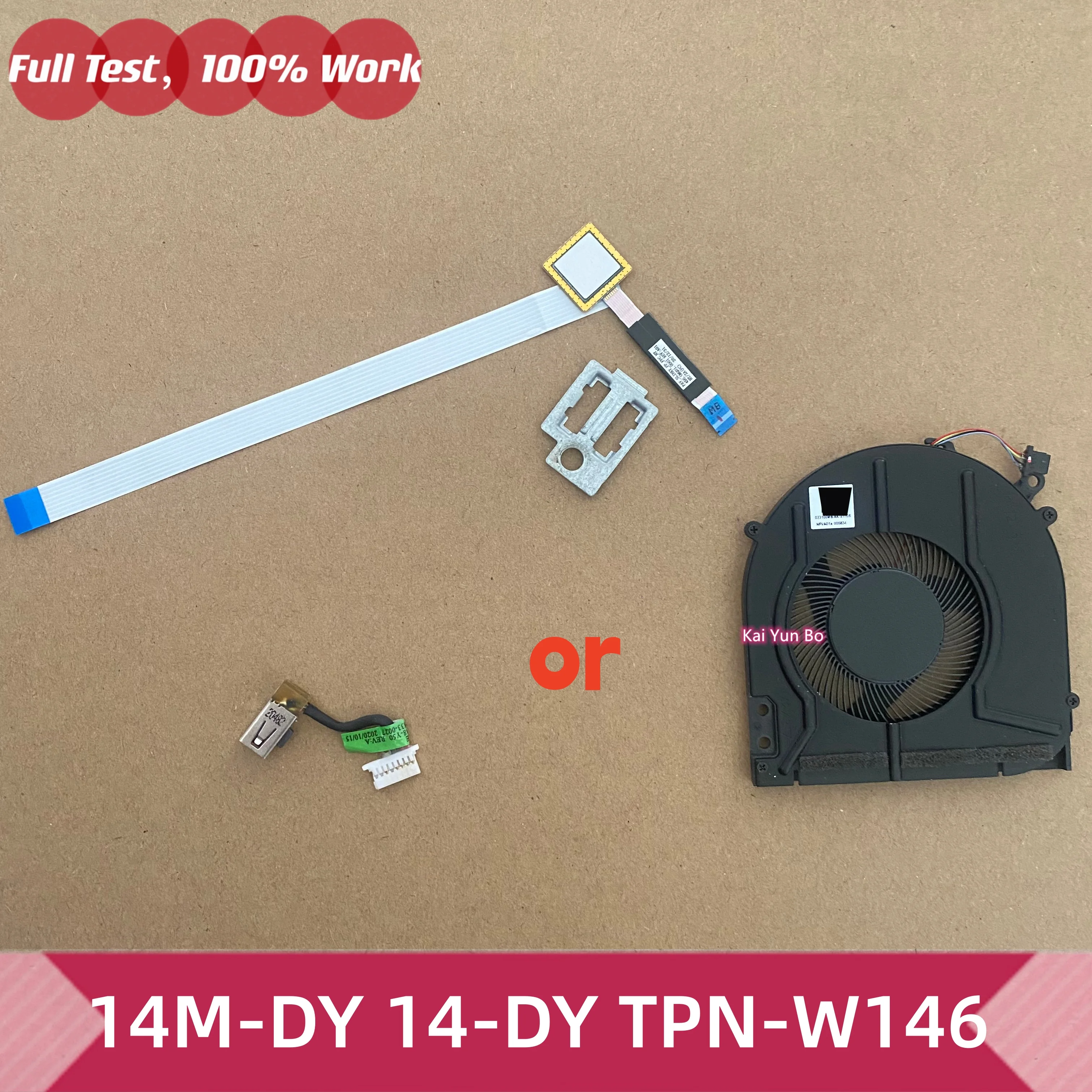 Para HP Pavilion 14M-DY 14-DY TPN-W146: Cable del ventilador o del panel táctil o Cable del puerto de alimentación CC o Cable del lector de huellas dactilares L37038-S50 L37038-Y50 M45024-001