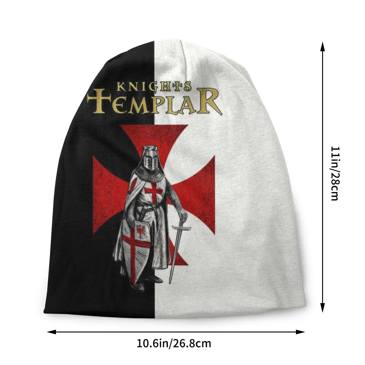 Knight Templar Beanies Caps For Men Women Unisex Cool Winter Warm Knit Hat Adult Crusades Knights Christian Warrior Bonnet Hats