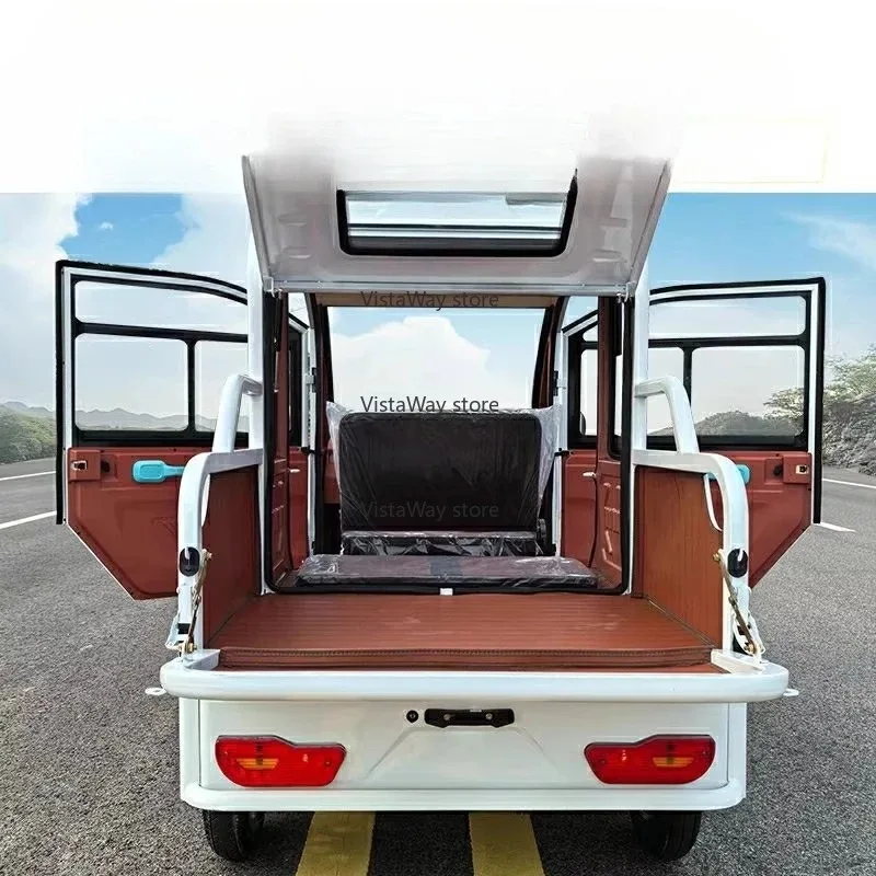 Electric tricycle new fully enclosed adult household transportation and pickup truck to pick up and drop off children