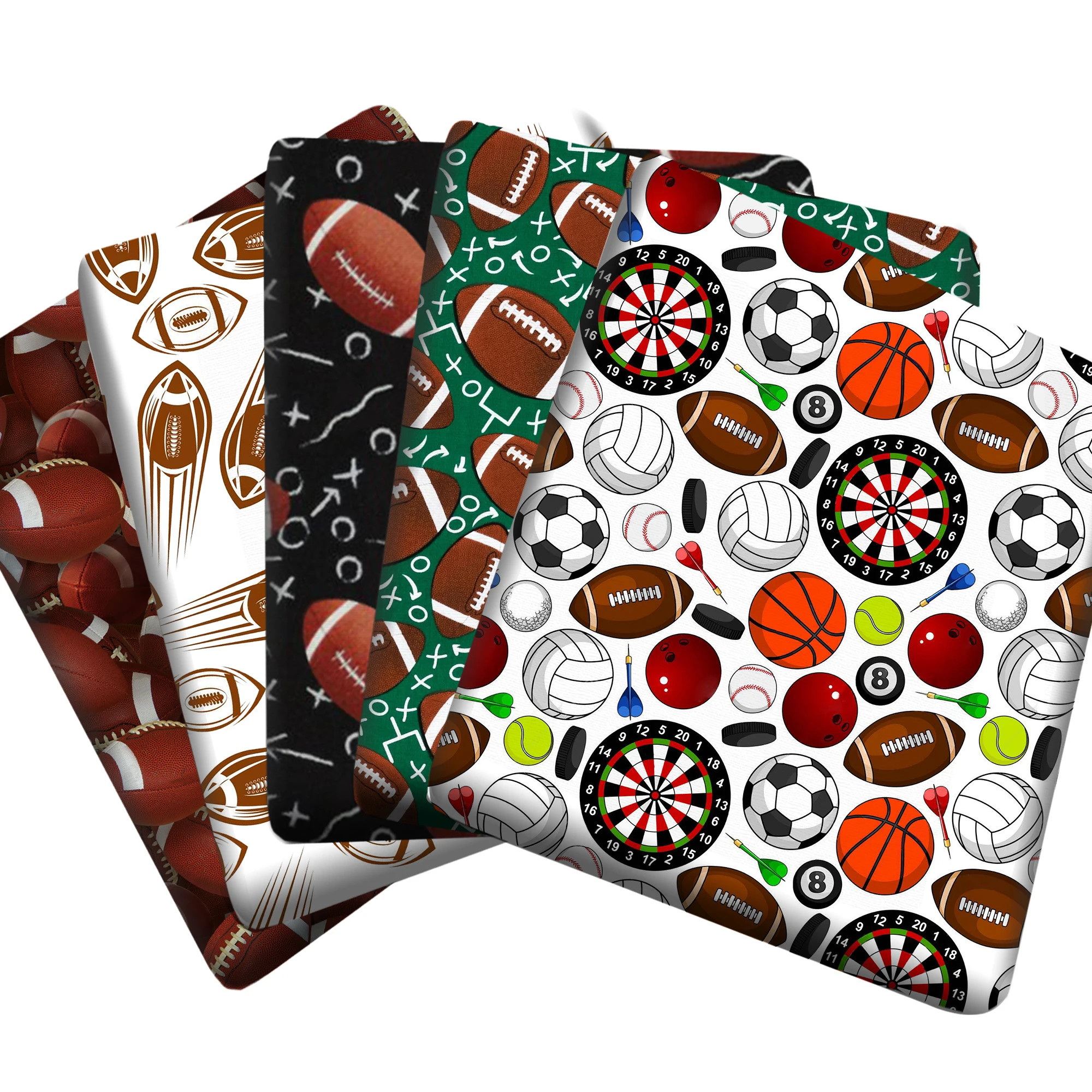 50x145cm Sports Game Football Soccer Cotton Fabric Cloth Sewing Quilting FabricsPatchwork Needlework DIY Handmade Accessories