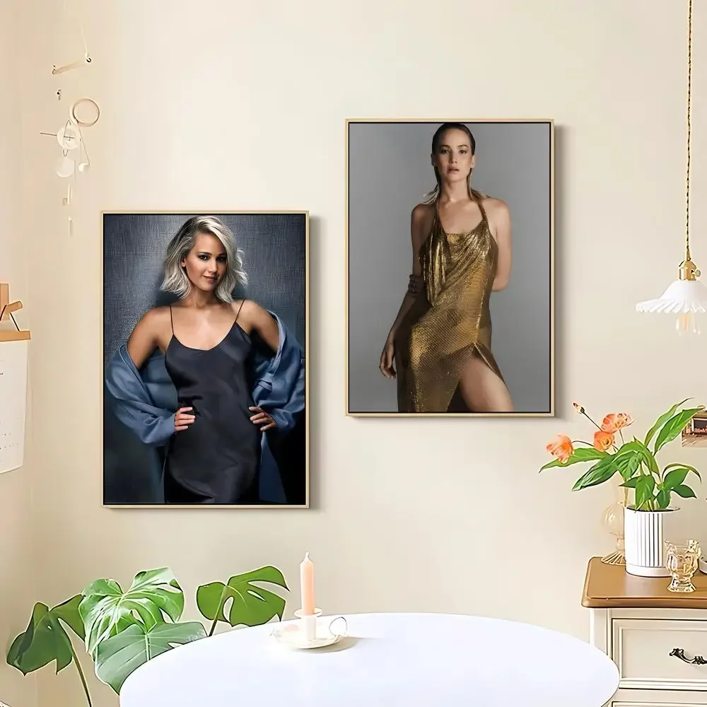 J-Jennifer L-Lawrence Poster HD art sticky wall waterproof home living room bedroom bar aesthetic decoration