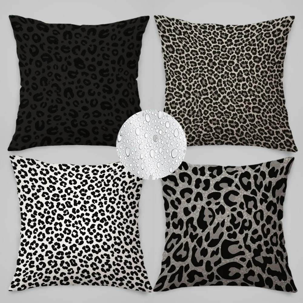 Classic leopard print pattern digital printing pillow cover Short plush Suitable living rooms bedrooms sofas throw cushion cover