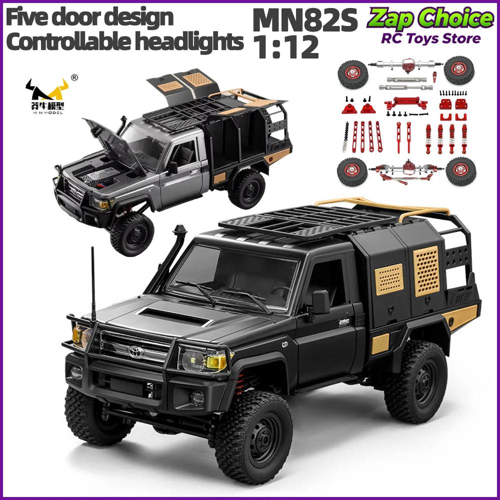 

Mangniu MN82S 1/12 280 Motor 4WD Electric RC Off-Road Rock Climbing Monster Truck 2.4G Remote Control Toy Gift for Boy Adult