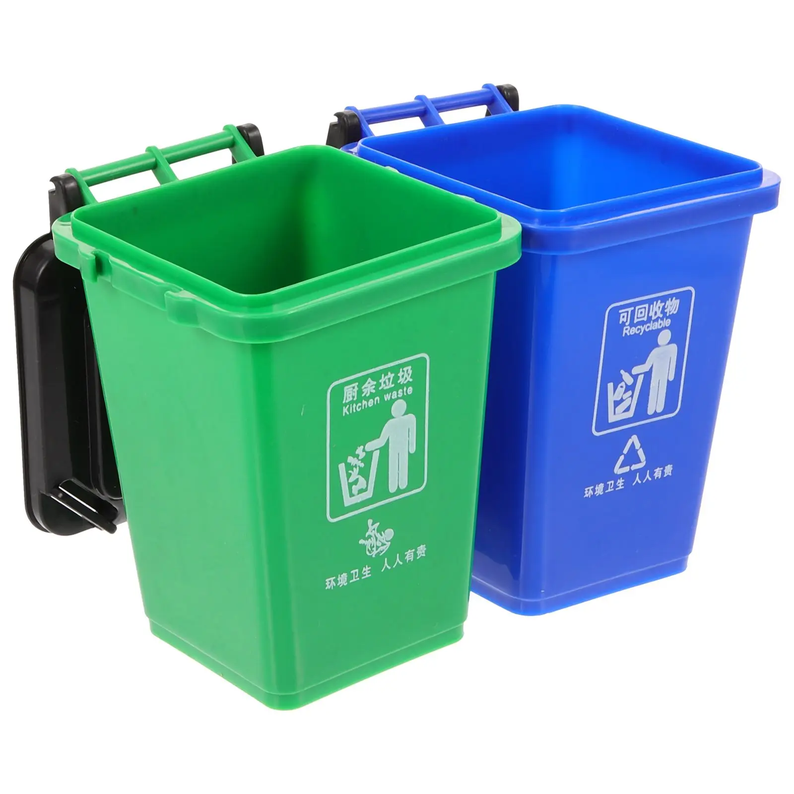 2 PCS 쓰레기통 펜 홀더 편지지 보관 바구니 연필 케이스 쓰레기 모양