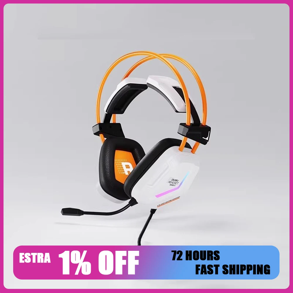 

Наушники Dareu EH733 с игровым чипом BBH, адаптацией формы кушетки головы, 50-мм динамиками, RGB-подсветкой, микрофоном с шумоподавлением ENC, для ПК, подарки