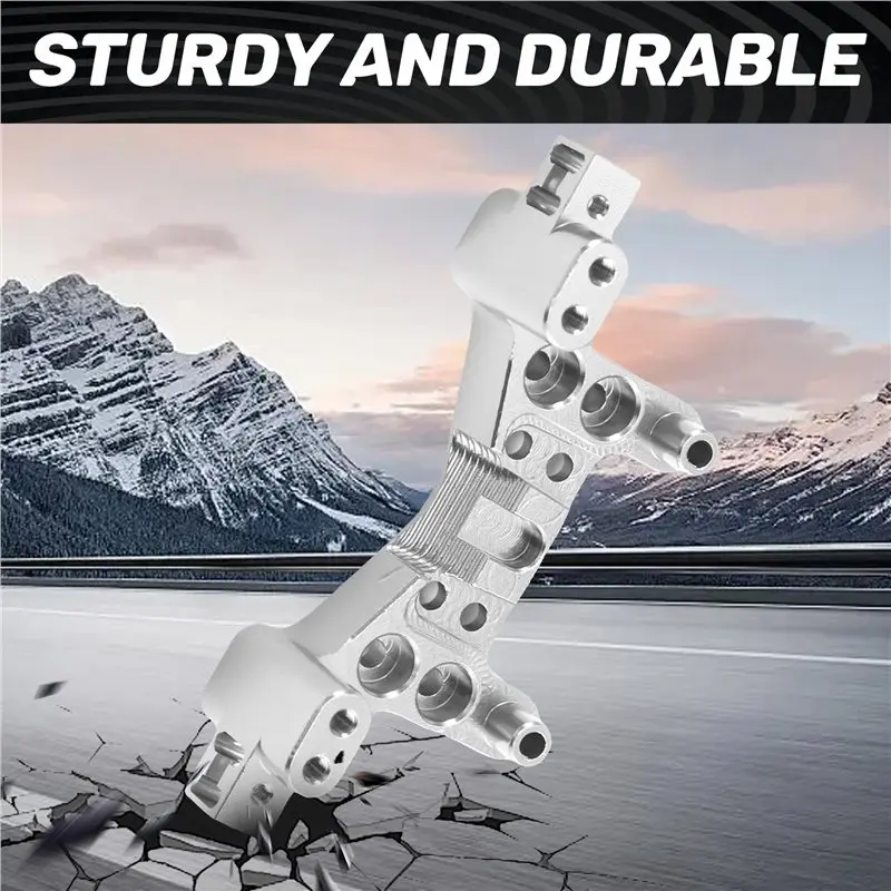 AS96-For MJX 1/16 RC Car Upgrade Kit- Front And Rear Shock Absorbers(Models 16213, 16218, 16207) Accessories Silver