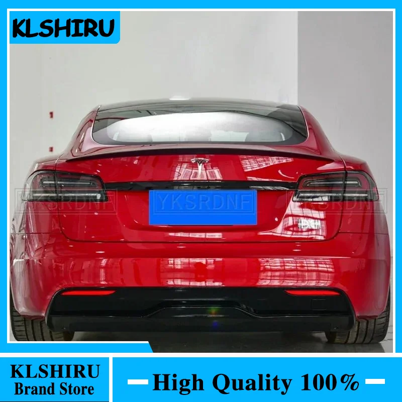 Für Tesla Model S 2012-2023 hohe qualität ABS material auto heckklappe primer farbe heckspoiler
