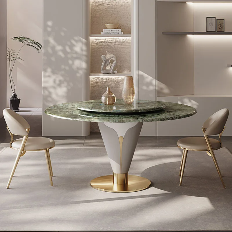 

Round Design Dining Table Restaurant Nordic Balcony Center Livingroom Dining Table Modern Mesas De Jantar Luxury Furniture