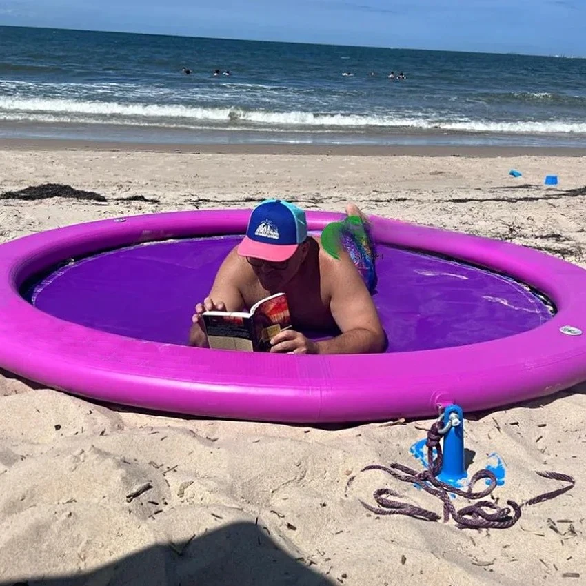 Hammock Inflatable Pool Float With Air Pump Premium Swimming Pool Lounger Multi-Purpose Pool Hammock