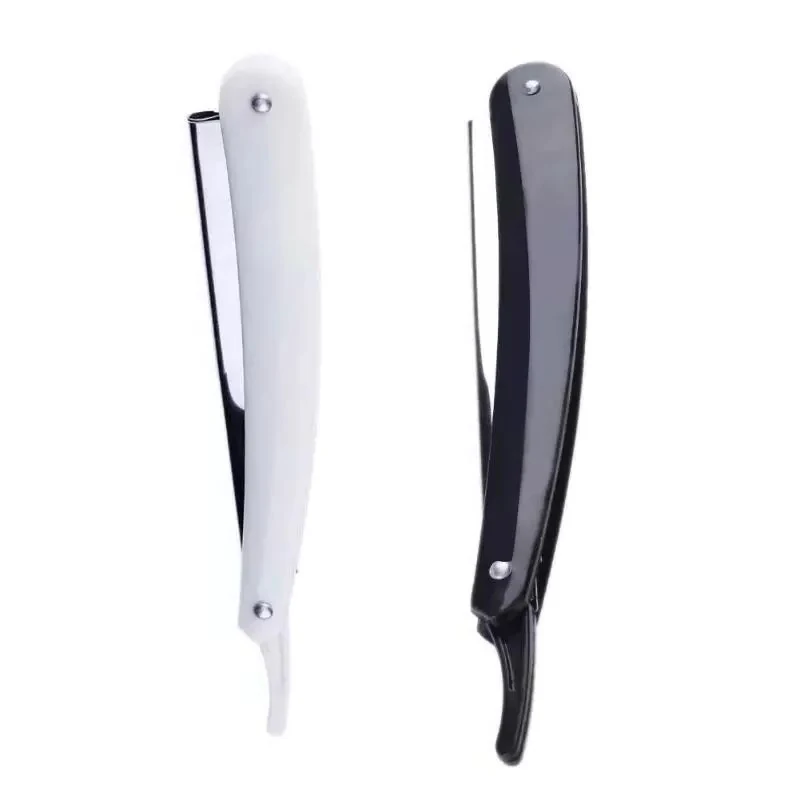 1/2/3PCS Colors Professional Manual Shaver Straight Edge Stainless Steel Sharp Barber Razor Shaving Beard Cutter with Blade